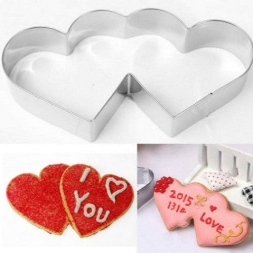 Double Heart Stainless Mold Cutter