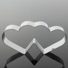 Load image into Gallery viewer, Double Heart Stainless Mold Cutter